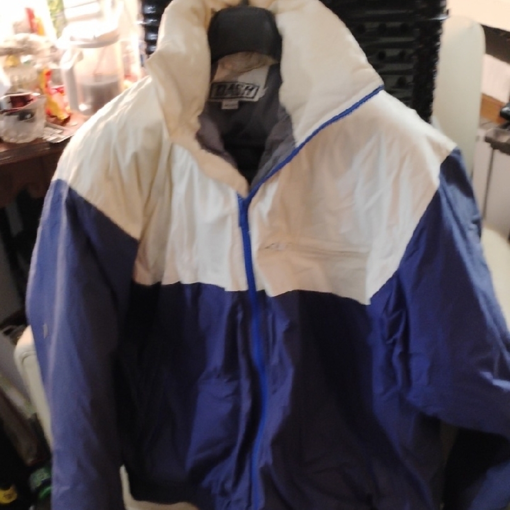 Men's Blue and White Jacket